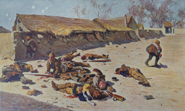 Mukden days Yuhuantun village after the battle on February 23 Hugo Emil Elias Backmansson (1860-1953)