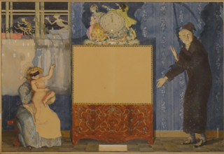 Timesheet calendar 1904 Konstantin Somov (1869-1939) Watercolour