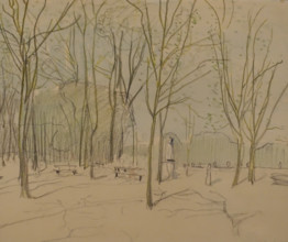 Versailles Park 1897 Konstantin Somov (1869-1939) Graphite pencil and gouache on paper