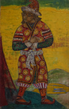 Costume sketch for Ovlur for the ballet Polovtsian Dances 1909 Roerich Nicholas Konstantinovich (1874-1947)