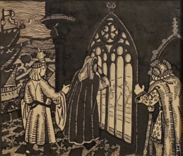 Illustration for the play by Maurice Maeterlinck The Seven Princesses 1905 Roerich Nicholas Konstantinovich (1874-1947)