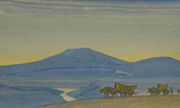 Caravan From the series Genghis Khan 1931 Nicholas Konstantinovich Roerich (1874-1947)