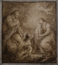 Adoration of the Child 1823 Jean-Marie Delaperche (1771-1843)