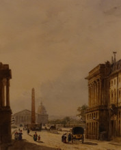 View of the Place de la Concorde in Paris Between 1836 and 1840 François Etienne Villeret (1800-1866)