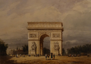 Arc de Triomphe on the Place de l'Etoile in Paris Not earlier than 1836 François Etienne Villeret (1800-1866)