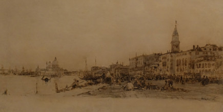 View of Venice The Schiavoni Embankment 1859 Ziem Felix (1821-1911)