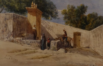 At the source Louis Tesson (1820-1870) 19th of century