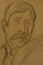 Portrait of Mikhail Matyushin (1861-1934) Late 1900s Elena Genrikhovna Guro (1877-1913)