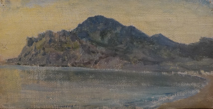Kara-Dag Mountain Crimea 1912 Oil on canvas Polenov Vasily Dmitrievich (1844-1927)