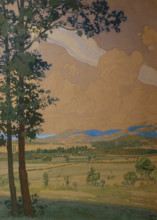 Baidar Valley Crimea 1918 From the collection: St Petersburg period Bilibin Ivan Yakovlevich (1876-1942)