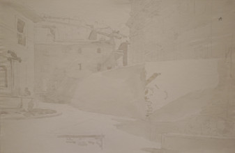 City Plaza with a little fountain Second half of the 1840s - 1850s Ivanov Aleksander Andreevich (1806-1858)