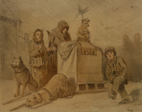 Street Musicians in Paris 1863 Vasiliy Perov (1833-1882)