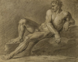 Male Model Reclining 1802 Orest Kiprensky (1782-1836)
