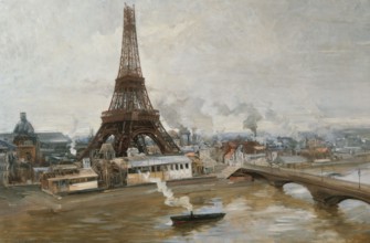The Eiffel Tower and the Champ de Mars.