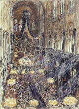 The funeral of President Felix Faure at Notre-Dame Church.