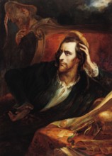 Faust in his study.