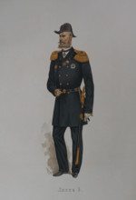 Uniform of military officials of the naval department