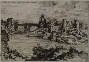 View of the bridge now called the Four Heads Bridge
