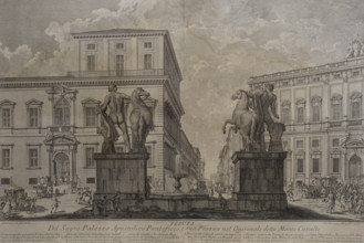 View of the Holy Apostolic Papal Palace and its square on the Quirinal