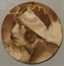 Kira Mosyakova (1905-1954) in a hat by Nadezhda Lamanova (1861-1941)