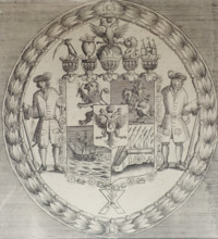 Princely coat of arms of Alexander Danilovich Menshikov