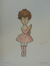 Ballerina Lopukhova Evgenia Vasilievna (1884-1943)