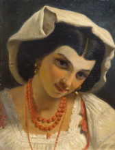 Head of the Italian woman