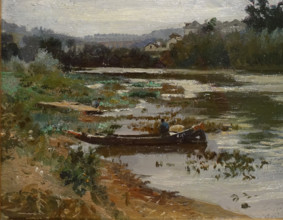 Landscape with a boat