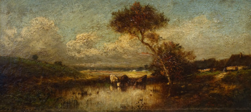 Landscape with pond