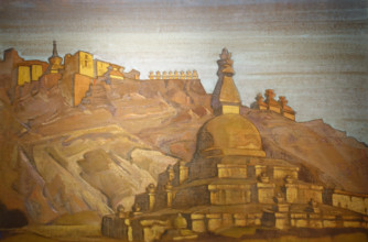 Monastery and fortress on a hill