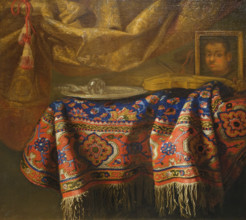 Still life with oriental carpet