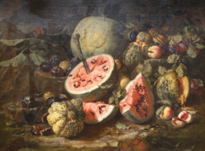 Still Life with Watermelon and Fruits