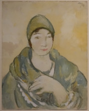 Sketch for a portrait of an actress