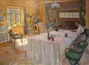 At the estate of the artist Konstantin Korovin