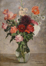 Bouquet in a Glass Vessel