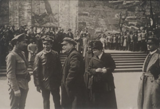 Parade of general training troops on Red Square
