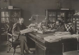 People's Commissar for Foreign Affairs of the USSR S.M.Chicherin and his deputy L.M