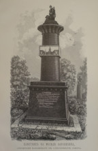 Monument on the grave of the architect Andrei Nikiforovich Voronikhin (1759-1814)