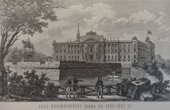 View of the Mikhailovsky Castle in St