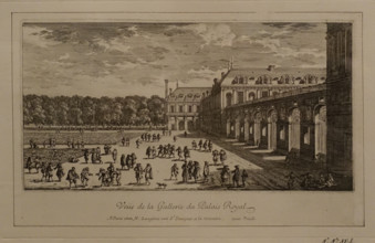 View of the gallery of Palais Royal by Gabriel Perelle (1640-1695)