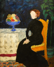 Woman at the table