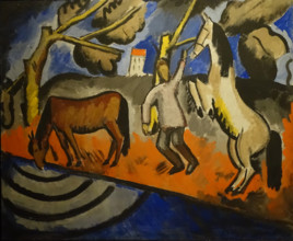 Horses at the Watering Hole