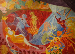 Red carousel