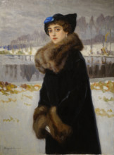 Portrait of the ballerina Lyudmila Mesaksudi Barash