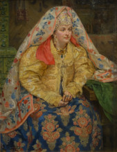 Woman in Old Russian Dress