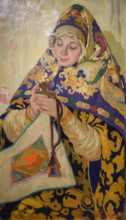 Girl in Vologda costume