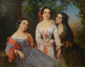 Portrait of sisters – Countess Elizaveta Vasilievna Salias de Tournemir