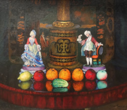 Still life with Porcelain Figurines