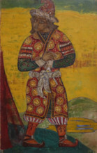 Costume sketch for Ovlur for the ballet Polovtsian Dances