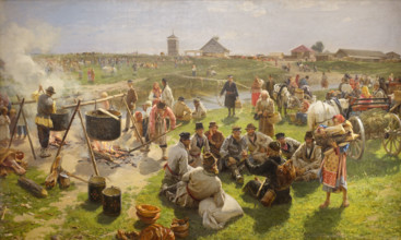 Common Sacrificial Furnace During Patronal Festival